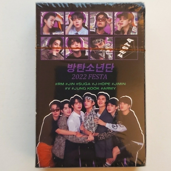 BOX of 55 Unofficial BTS 2022 Festa Photocards (Lomo cards) - Picture 2 of 8